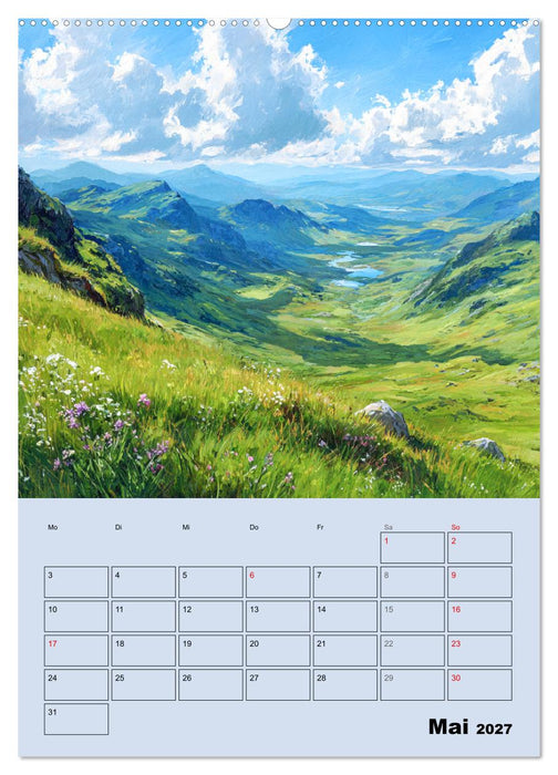 Schottland. Eine malerische Reise (CALVENDO Premium Wandkalender 2027)