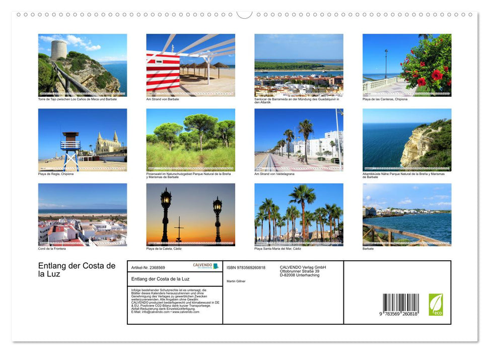 Entlang der Costa de la Luz (CALVENDO Premium Wandkalender 2027)