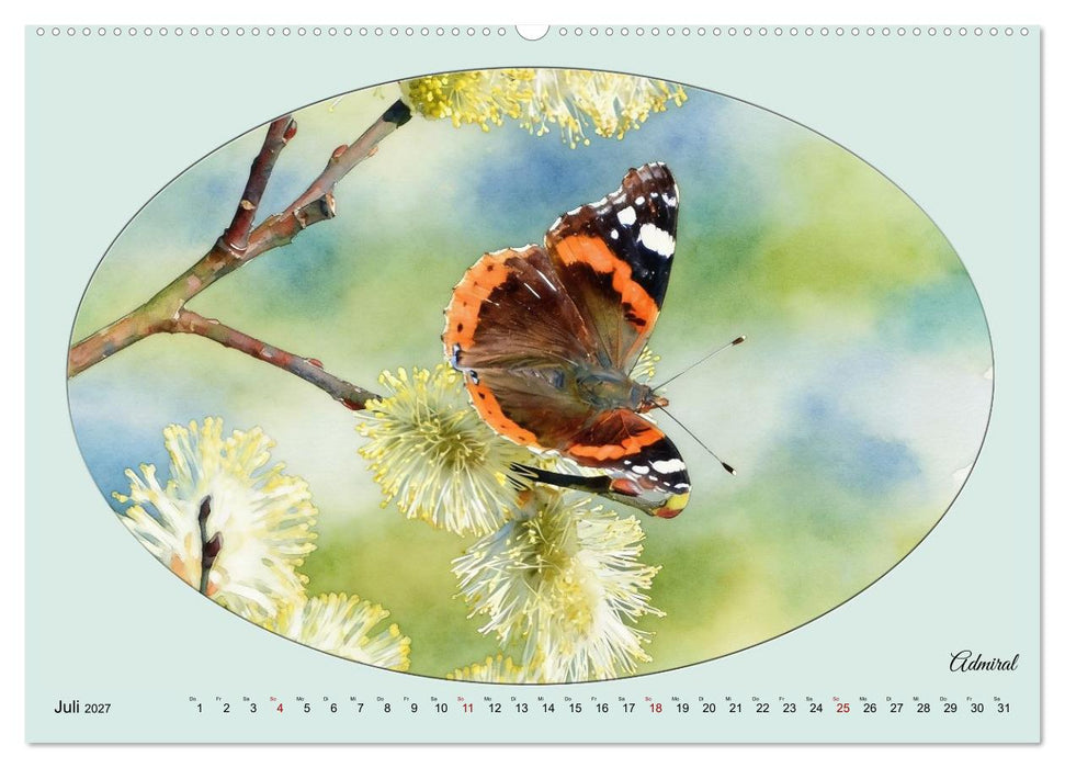Tagaktive Falter in Deutschland (CALVENDO Premium Wandkalender 2027)