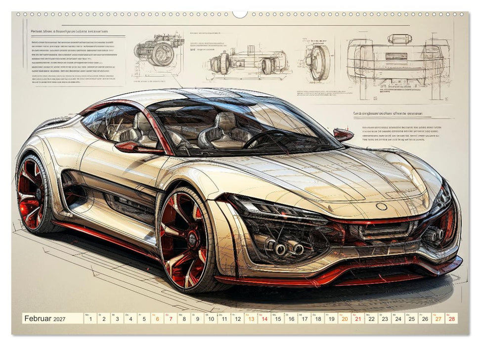 Blickpunkt Auto Design Zukunft (CALVENDO Premium Wandkalender 2027)