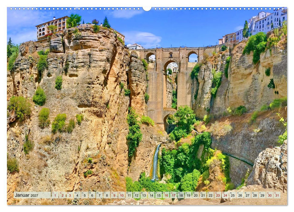 Andalusien, historische Bauwerke, weiße Dörfer, blaues Meer (CALVENDO Premium Wandkalender 2027)