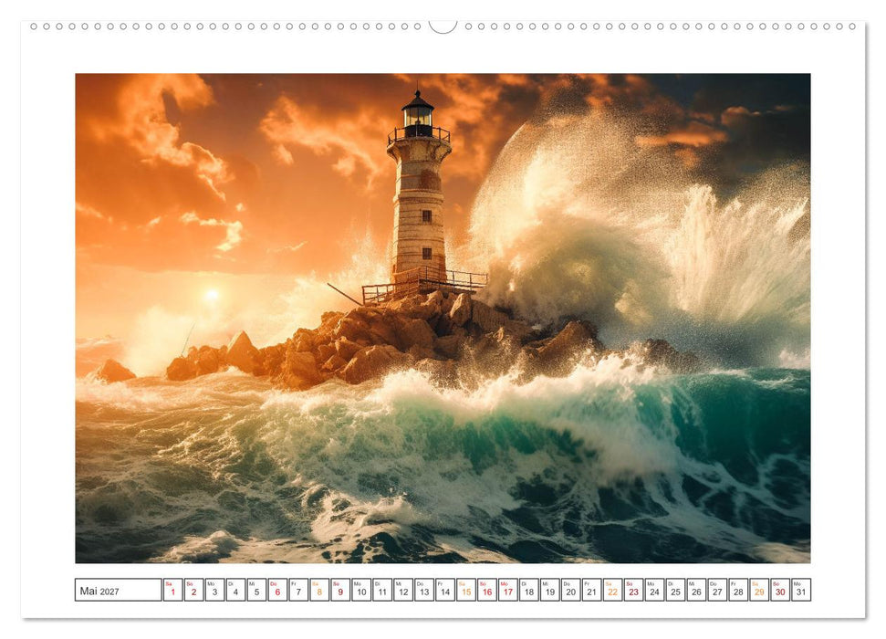 KI-Leuchttürme (CALVENDO Premium Wandkalender 2027)