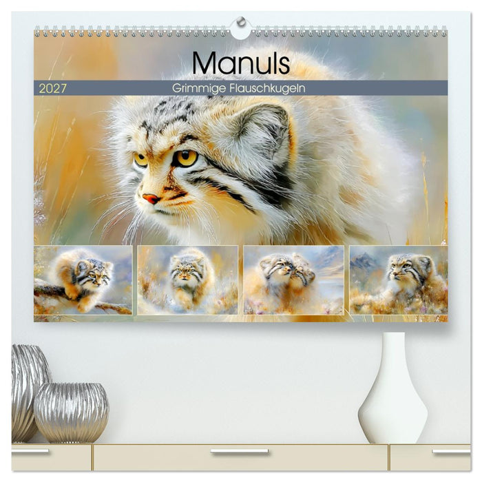 Manuls. Grimmige Flauschkugeln (CALVENDO Premium Wandkalender 2027)