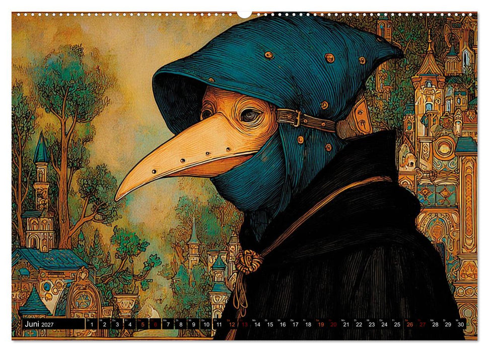 Wo die Masken Schatten werfen (CALVENDO Premium Wandkalender 2027)