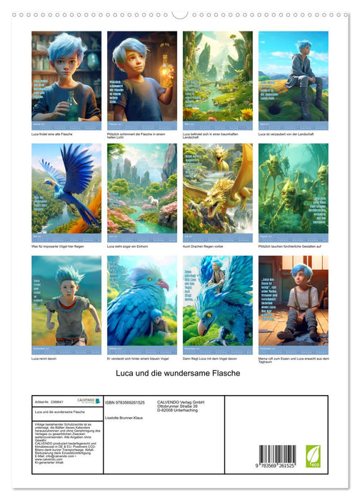 Luca und die wundersame Flasche (CALVENDO Premium Wandkalender 2027)