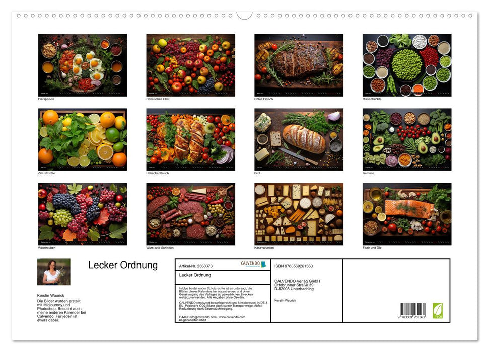 Lecker Ordnung (CALVENDO Wandkalender 2027)
