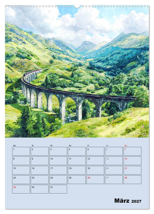 Schottland. Eine malerische Reise (CALVENDO Wandkalender 2027)
