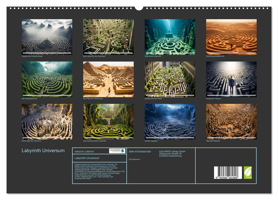 Labyrinth Universum (CALVENDO Premium Wandkalender 2027)