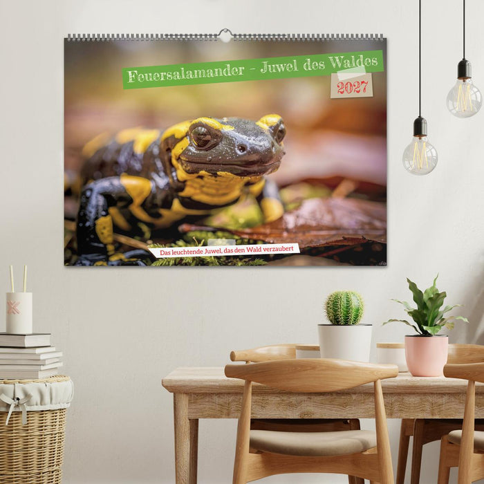 Feuersalamander – Juwel des Waldes (CALVENDO Wandkalender 2027)
