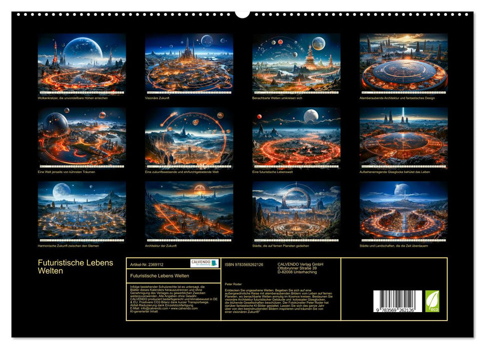 Futuristische Lebens Welten (CALVENDO Premium Wandkalender 2027)