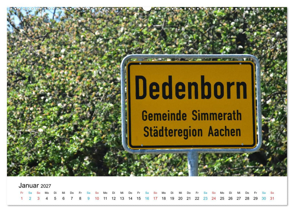 Lebenswertes Dedenborn (CALVENDO Wandkalender 2027)
