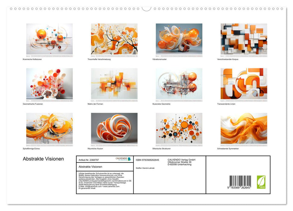 Abstrakte Visionen (CALVENDO Premium Wandkalender 2027)