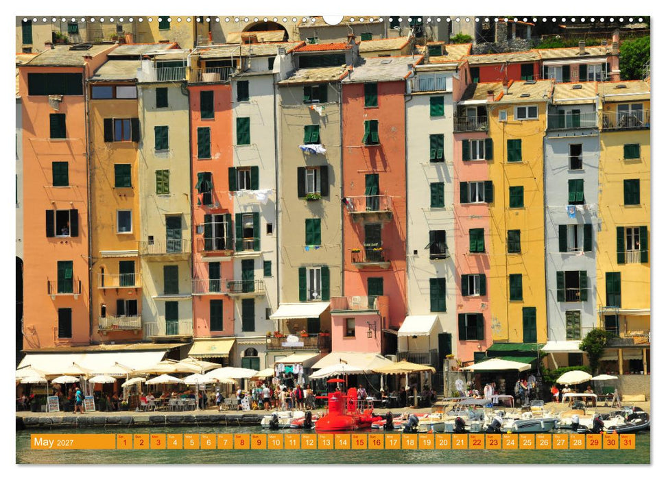 Colourful Postcards from Cinque Terre (CALVENDO Premium-Calendar 2027)
