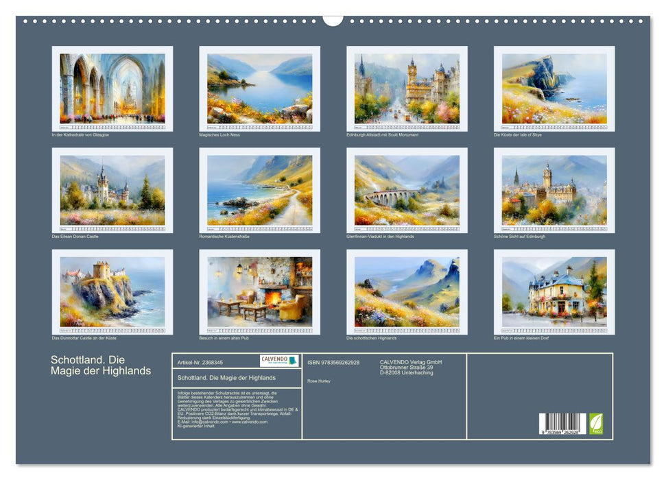 Schottland. Die Magie der Highlands (CALVENDO Wandkalender 2027)