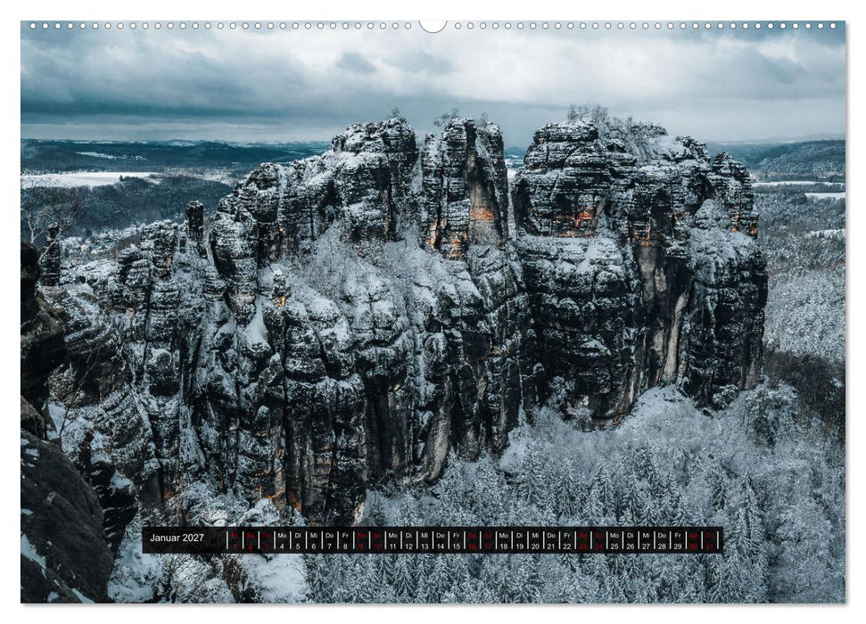 Naturparadies Sächsische Schweiz (CALVENDO Premium Wandkalender 2027)