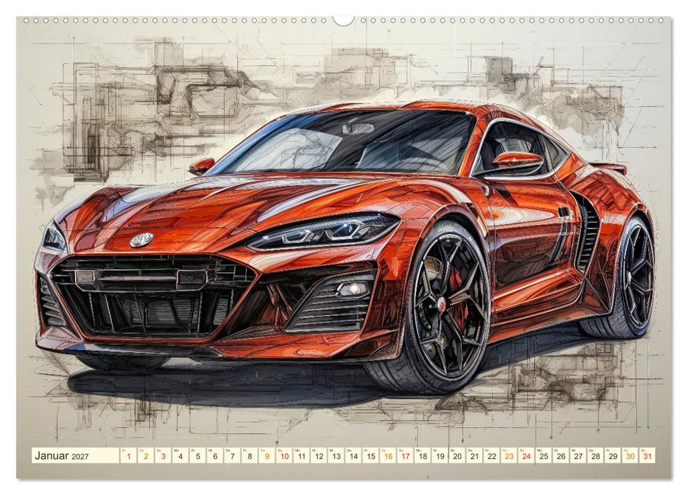 Blickpunkt Auto Design Zukunft (CALVENDO Wandkalender 2027)
