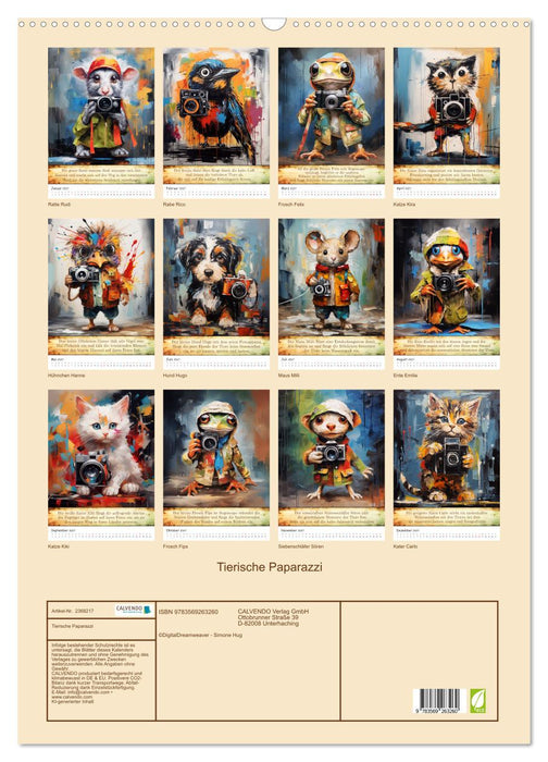 Tierische Paparazzi (CALVENDO Wandkalender 2027)