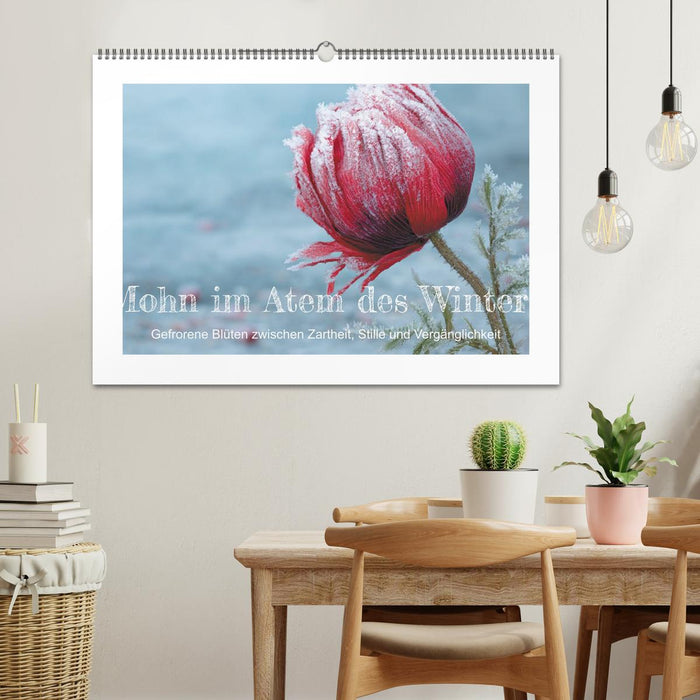 Mohn im Atem des Winters (CALVENDO Wandkalender 2027)