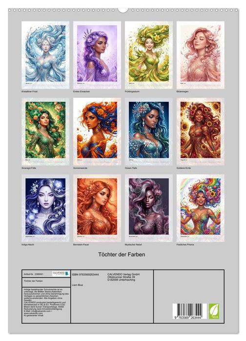Töchter der Farben (CALVENDO Premium Wandkalender 2027)