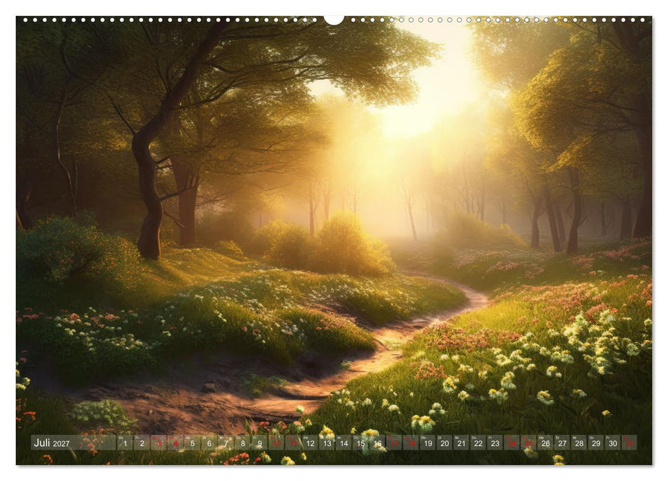 Himmlische Landschaften des Lichts (CALVENDO Premium Wandkalender 2027)