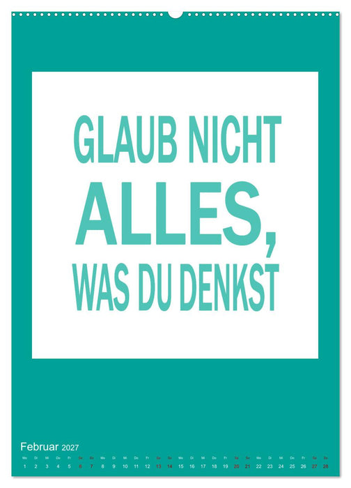 Memo an mich (CALVENDO Premium Wandkalender 2027)