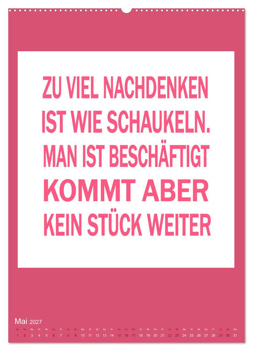 Memo an mich (CALVENDO Premium Wandkalender 2027)