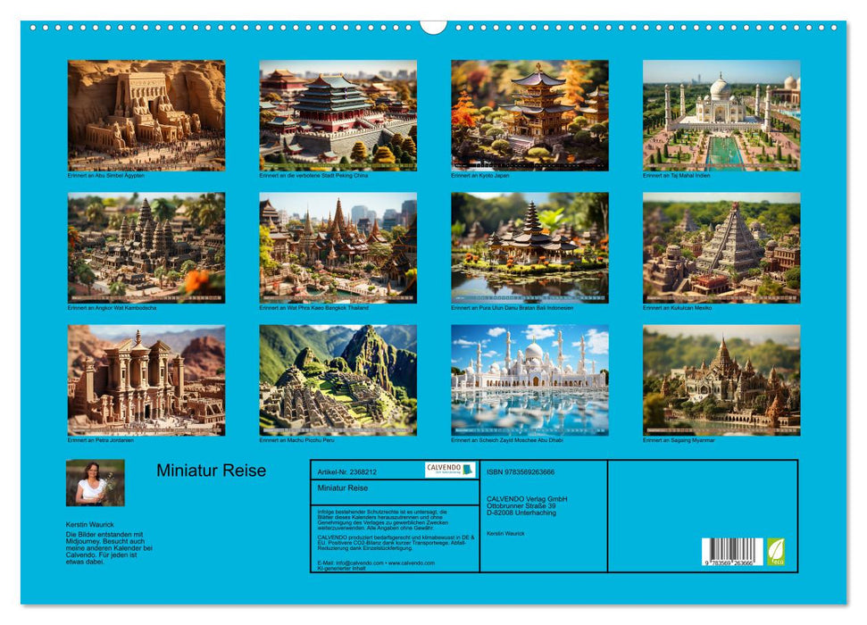 Miniatur Reise (CALVENDO Wandkalender 2027)