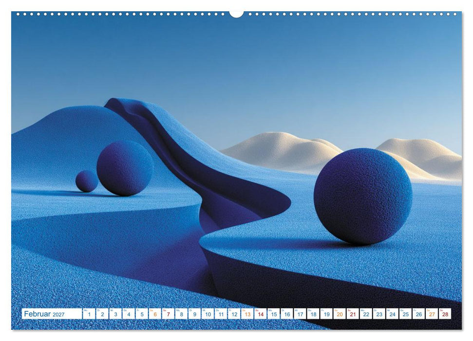 Die Ruhe hat eine Farbe: BLAU (CALVENDO Premium Wandkalender 2027)