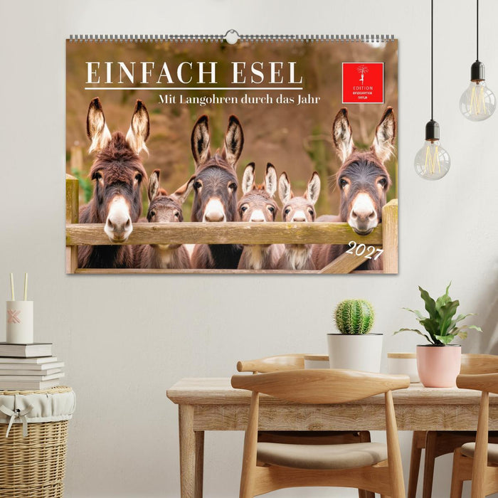 Einfach Esel - Mit Langohren durch das Jahr (CALVENDO Wandkalender 2027)