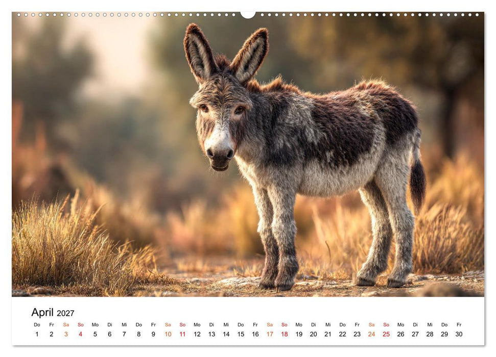 Einfach Esel - Mit Langohren durch das Jahr (CALVENDO Wandkalender 2027)
