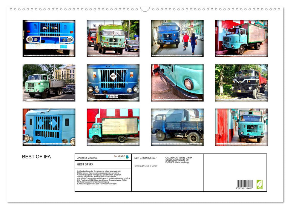 BEST OF IFA (CALVENDO Wandkalender 2027)