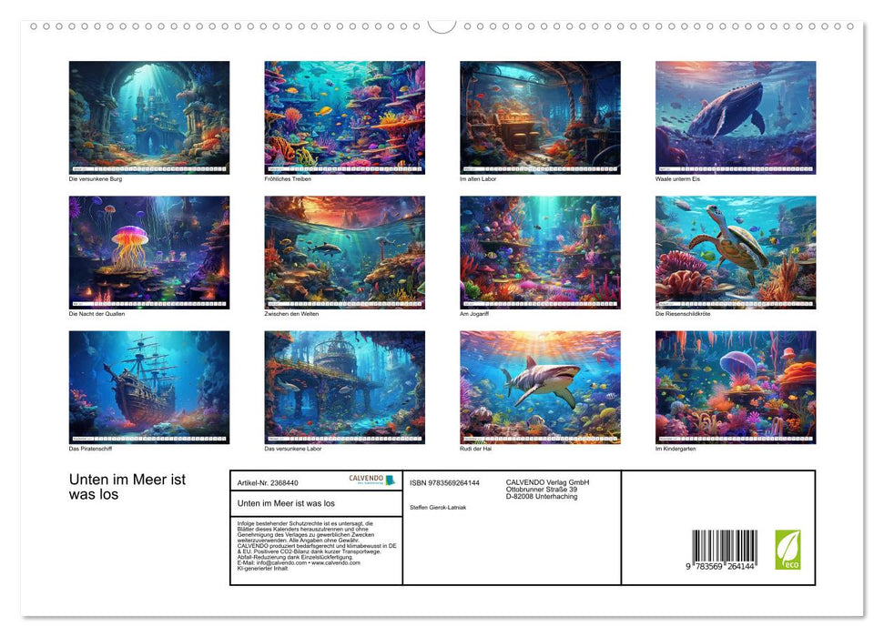 Unten im Meer ist was los (CALVENDO Premium Wandkalender 2027)