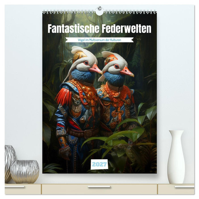 Fantastische Federwelten (CALVENDO Premium Wandkalender 2027)