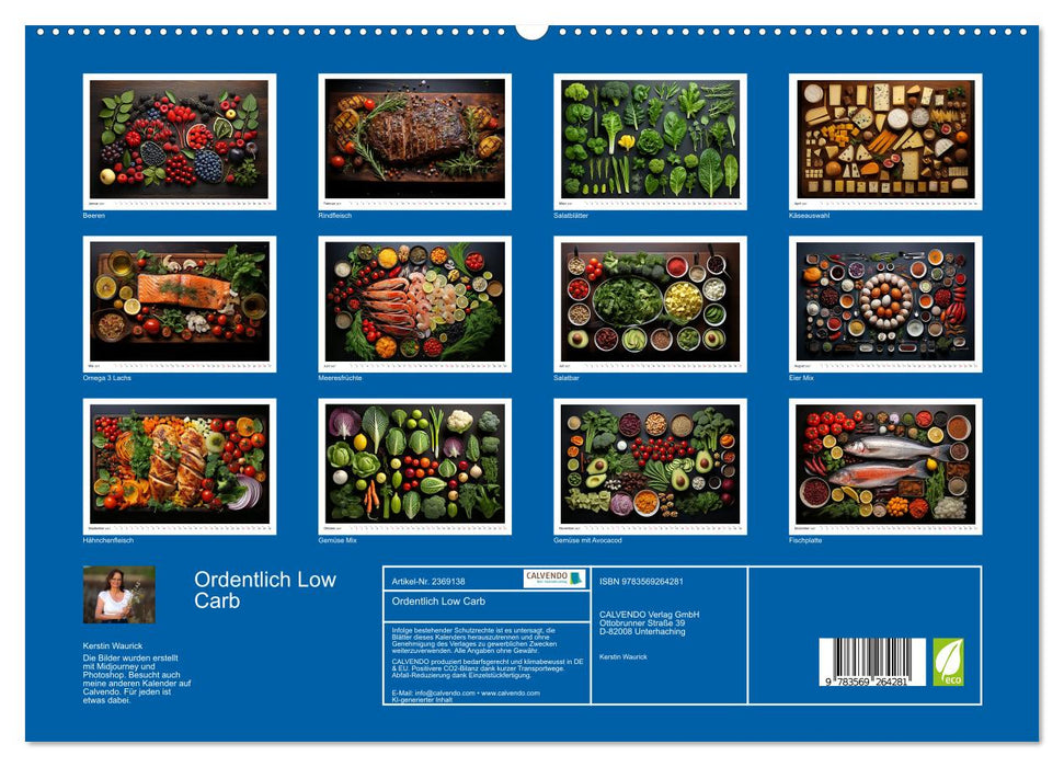 Ordentlich Low Carb (CALVENDO Premium Wandkalender 2027)