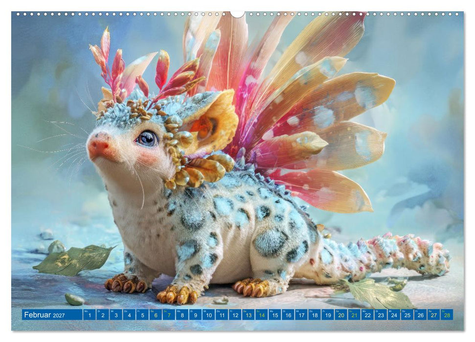 Flauschige niedliche Tierkreaturen - Voller Charme (CALVENDO Premium Wandkalender 2027)