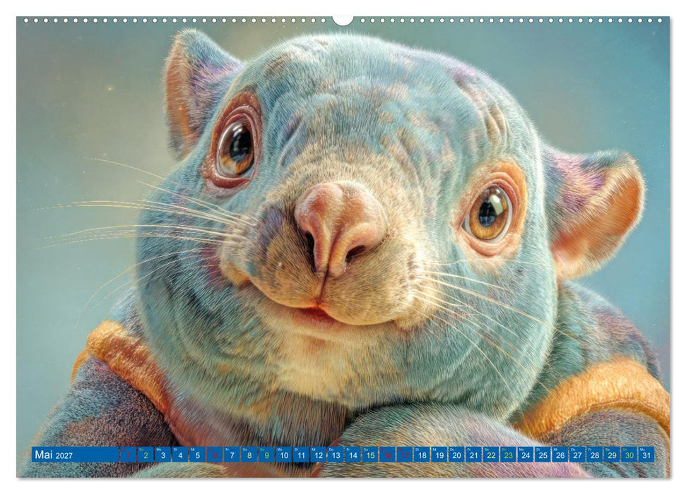 Flauschige niedliche Tierkreaturen - Voller Charme (CALVENDO Premium Wandkalender 2027)