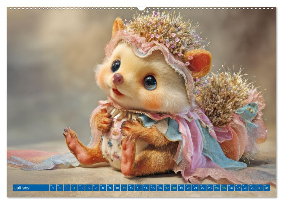 Flauschige niedliche Tierkreaturen - Voller Charme (CALVENDO Premium Wandkalender 2027)
