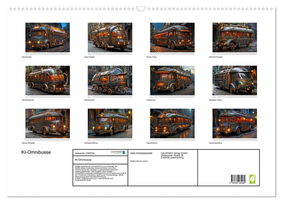 KI-Omnibusse (CALVENDO Wandkalender 2027)