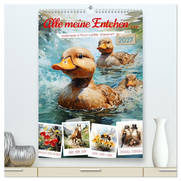 Alle meine Entchen (CALVENDO Premium Wandkalender 2027)