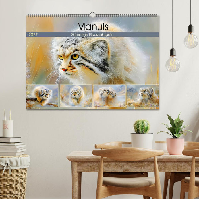 Manuls. Grimmige Flauschkugeln (CALVENDO Wandkalender 2027)