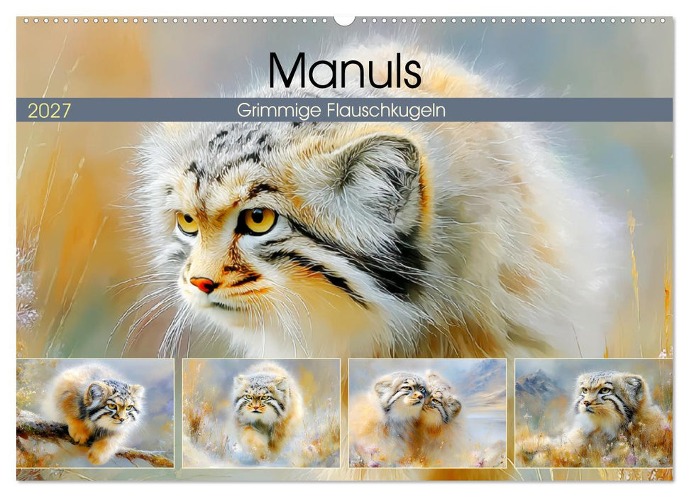 Manuls. Grimmige Flauschkugeln (CALVENDO Wandkalender 2027)