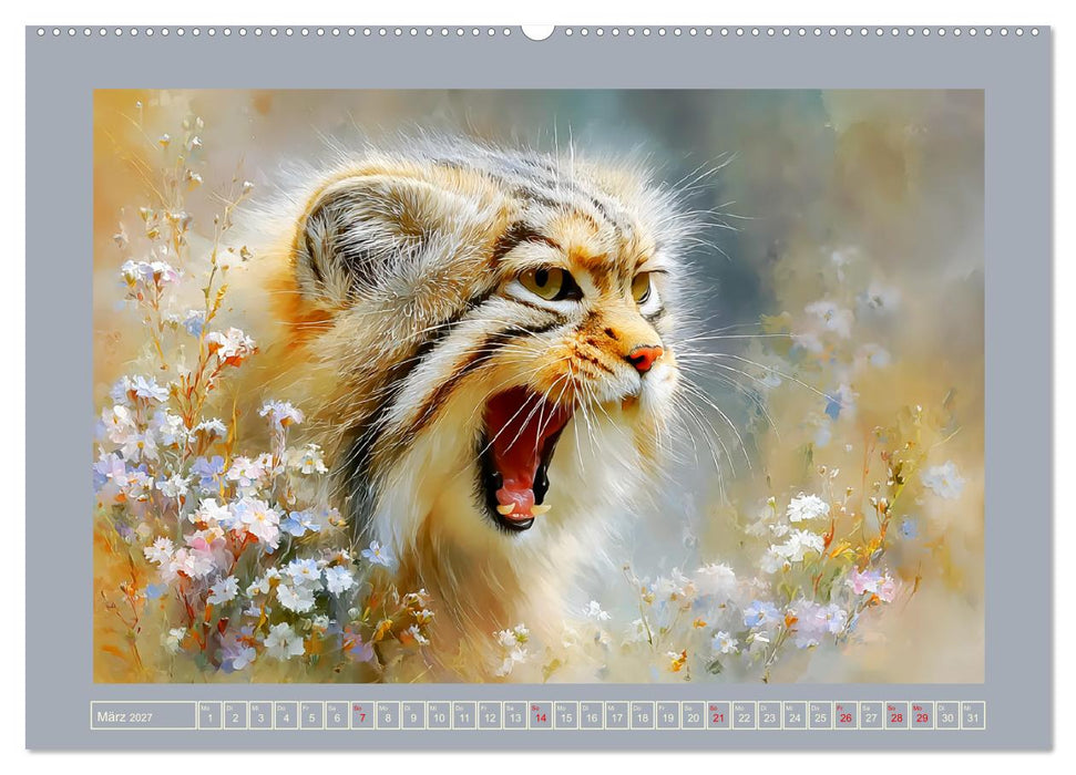Manuls. Grimmige Flauschkugeln (CALVENDO Wandkalender 2027)