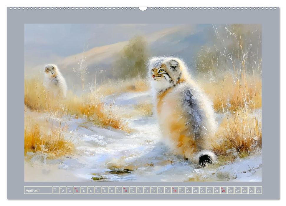 Manuls. Grimmige Flauschkugeln (CALVENDO Wandkalender 2027)