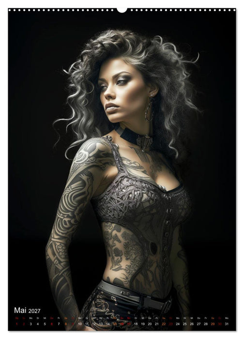 Tattoo Kunst auf der Haut (CALVENDO Premium Wandkalender 2027)