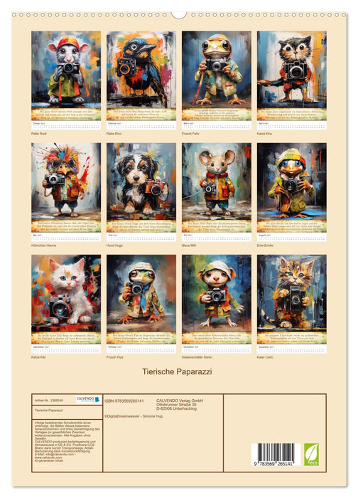 Tierische Paparazzi (CALVENDO Premium Wandkalender 2027)