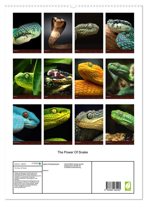 The Power Of Snake (CALVENDO Premium Wandkalender 2027)