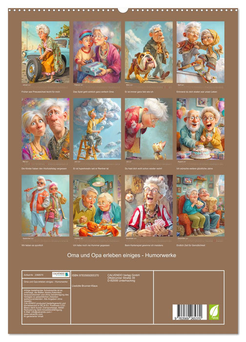 Oma und Opa erleben einiges - Humorwerke (CALVENDO Premium Wandkalender 2027)