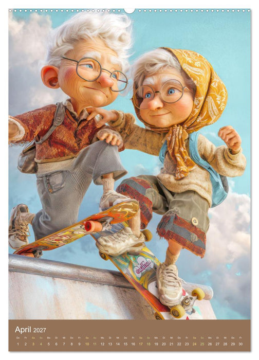 Oma und Opa erleben einiges - Humorwerke (CALVENDO Premium Wandkalender 2027)