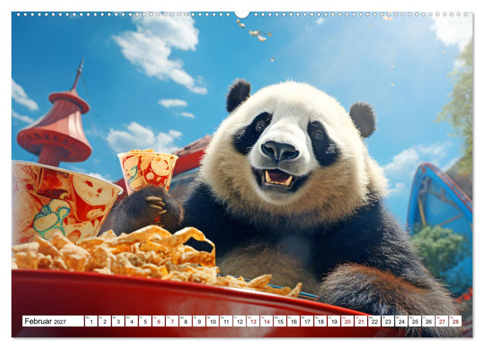 Sonnige Schnappschüsse - Ein Jahr voller fröhlicher Tiere (CALVENDO Premium Wandkalender 2027)