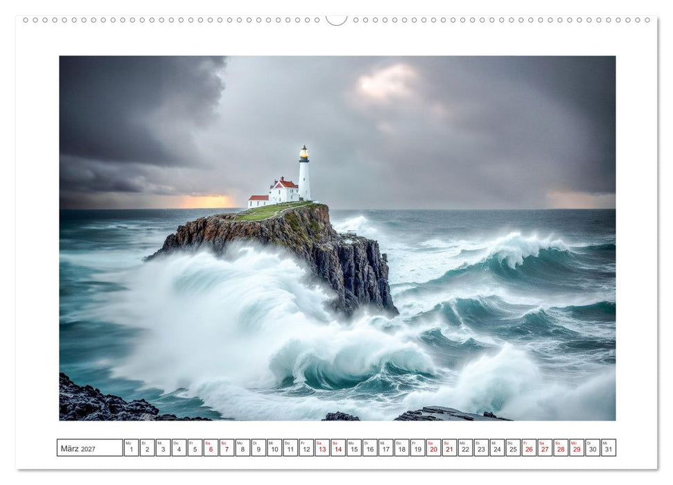 Nach Hause finden, die Leuchttürme (CALVENDO Wandkalender 2027)
